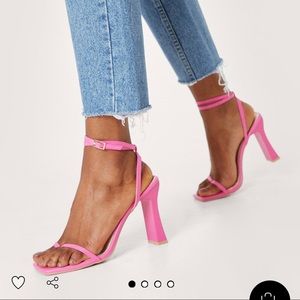 Nasty Gal Pink Barbie Sandals
